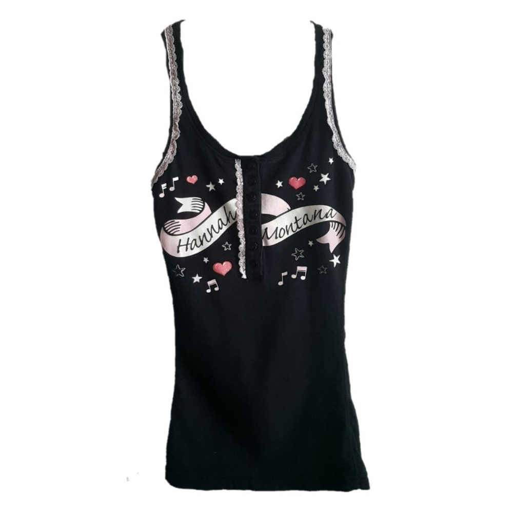 y2k black hannah montana tank